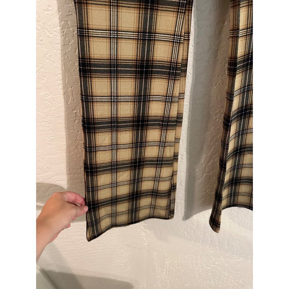 Y Forever 21 Y2K 90’s Plaid Bellbottom Flare Pants - Picture 3 of 8